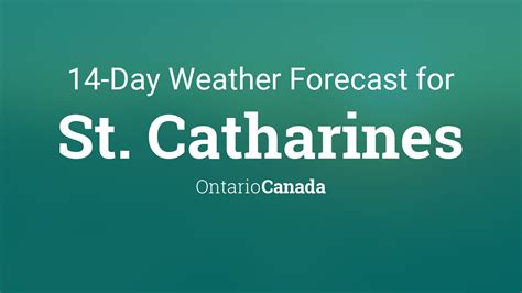 weather forecast st catharines ontario